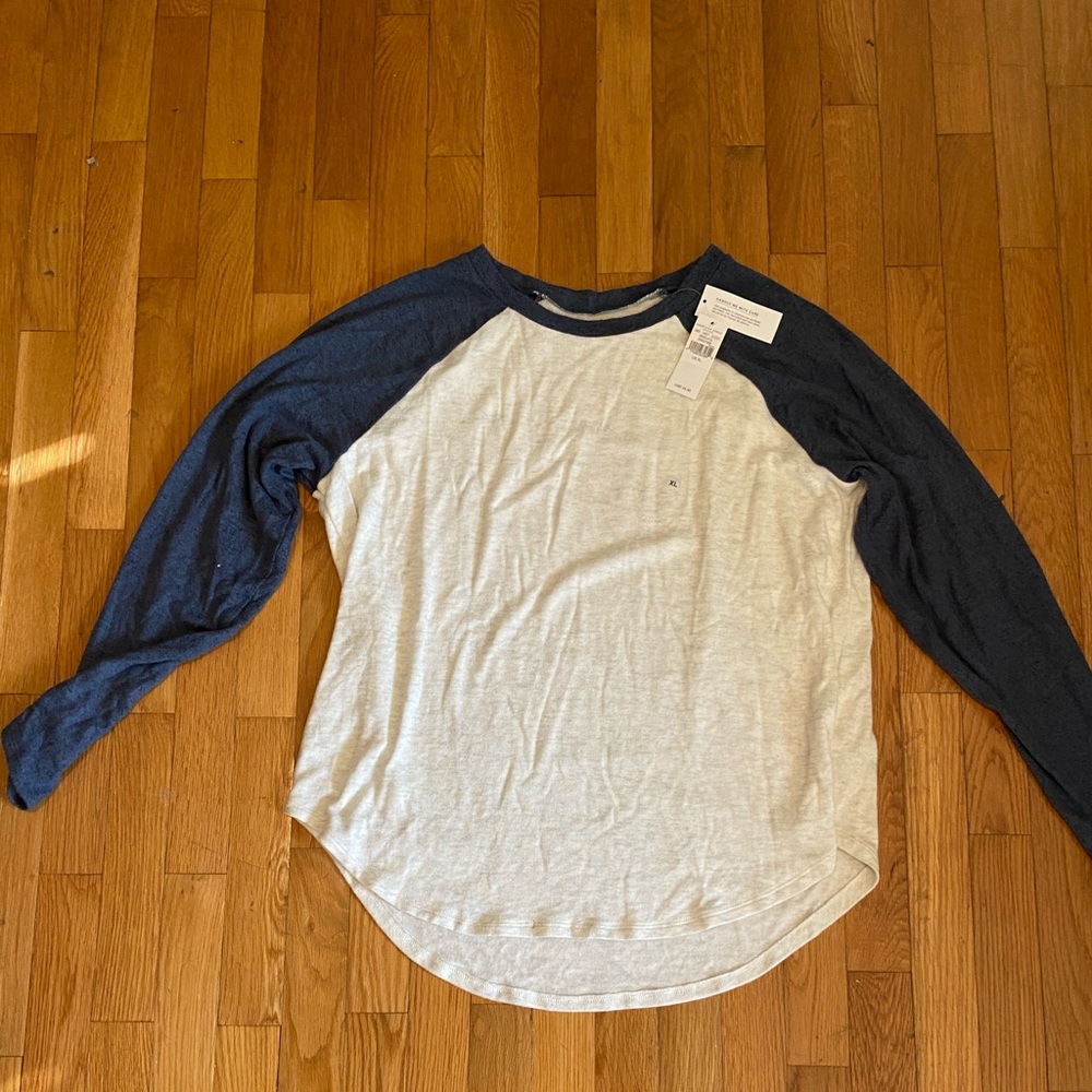 AE Soft & Sexy Plush Long Sleeve Baseball Tee